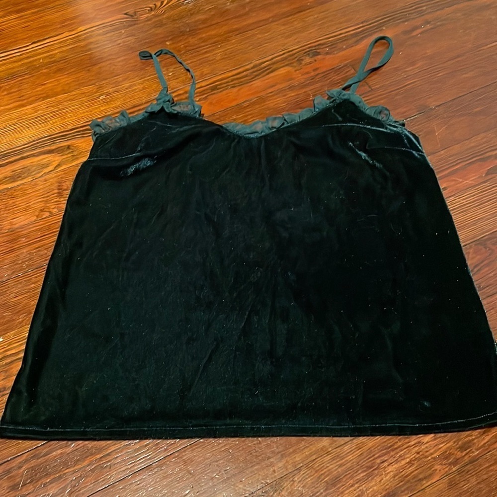 Sunday in Brooklyn Women’s Green Velvet Tank Top Size XS